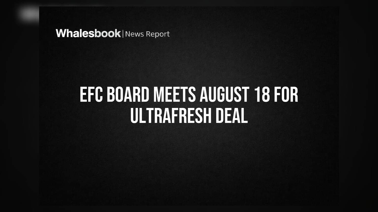 EFC (I) Ltd: Ultrafresh ਦੀ ਖਰੀਦ ਲਈ ਬੋਰਡ ਮੀਟਿੰਗ 18 ਅਗਸਤ ਨੂੰ, preferential issue 'ਤੇ ਹੋਵੇਗੀ ਚਰਚਾ