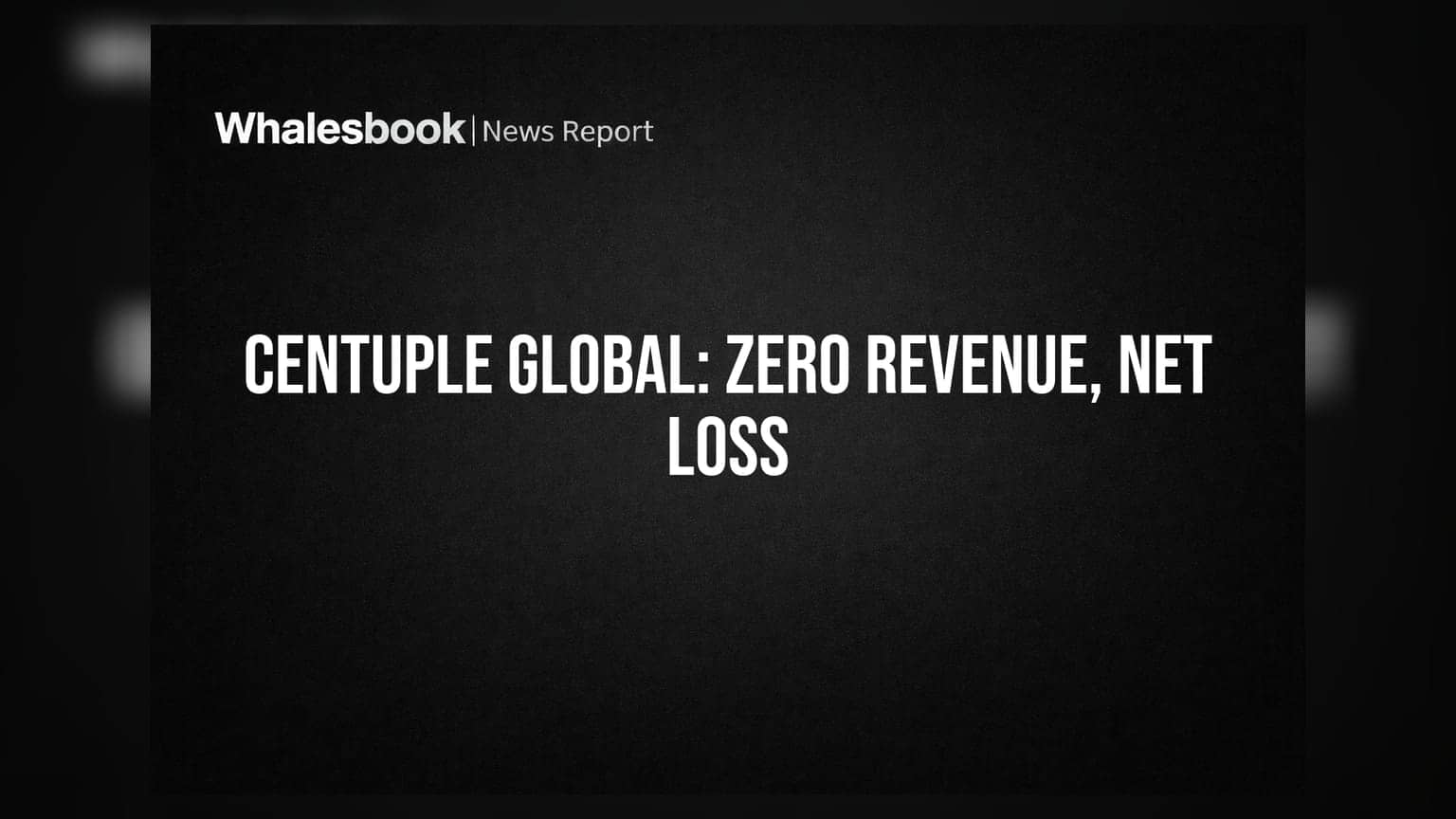 Centuple Global Q1 FY27: ન કોઈ આવક, ન કોઈ નફો! ₹0.18 કરોડનું નુકસાન