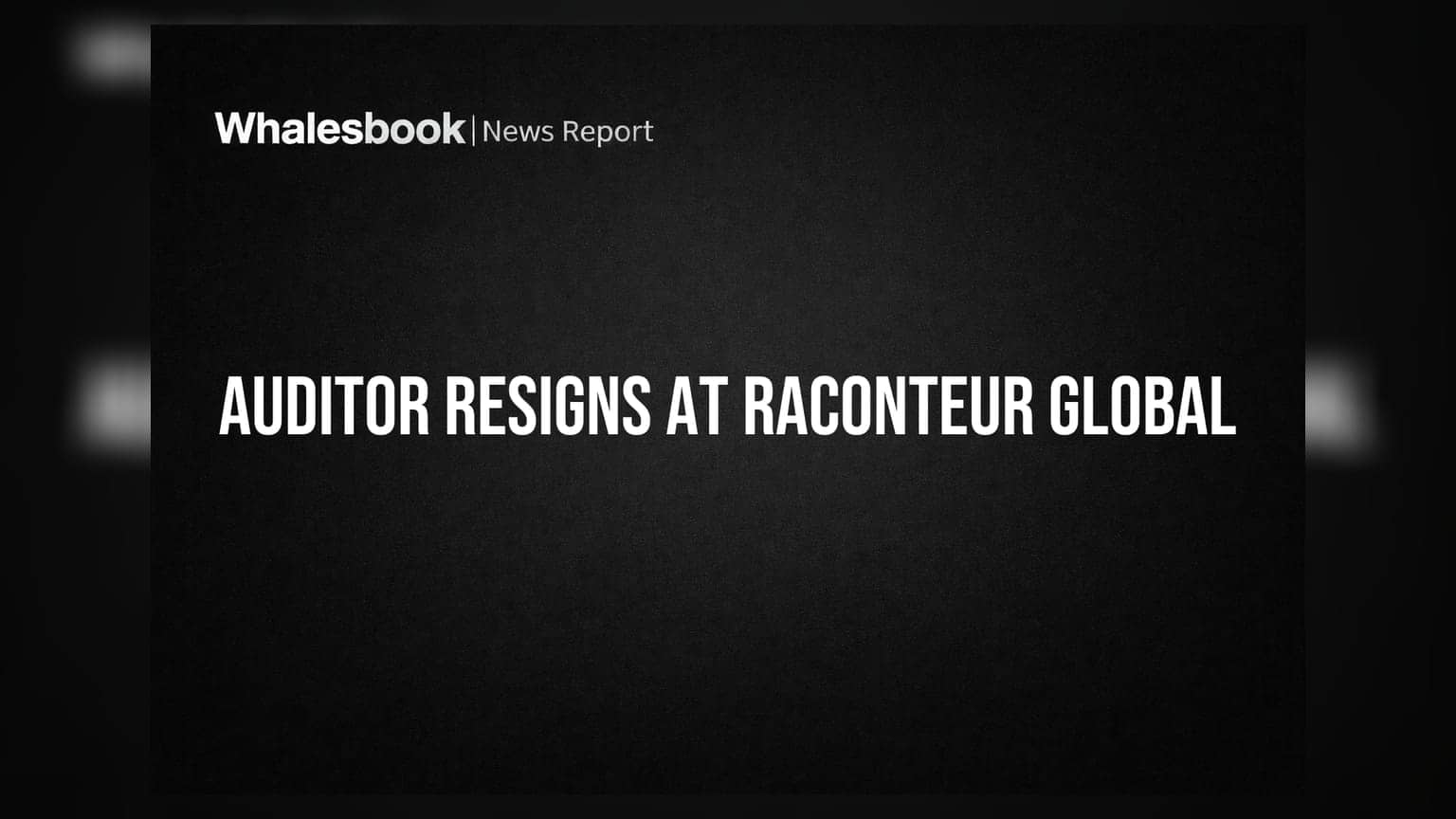 Raconteur Global Resources Ltd: Statutory Auditor Resigns Due to Professional Commitments