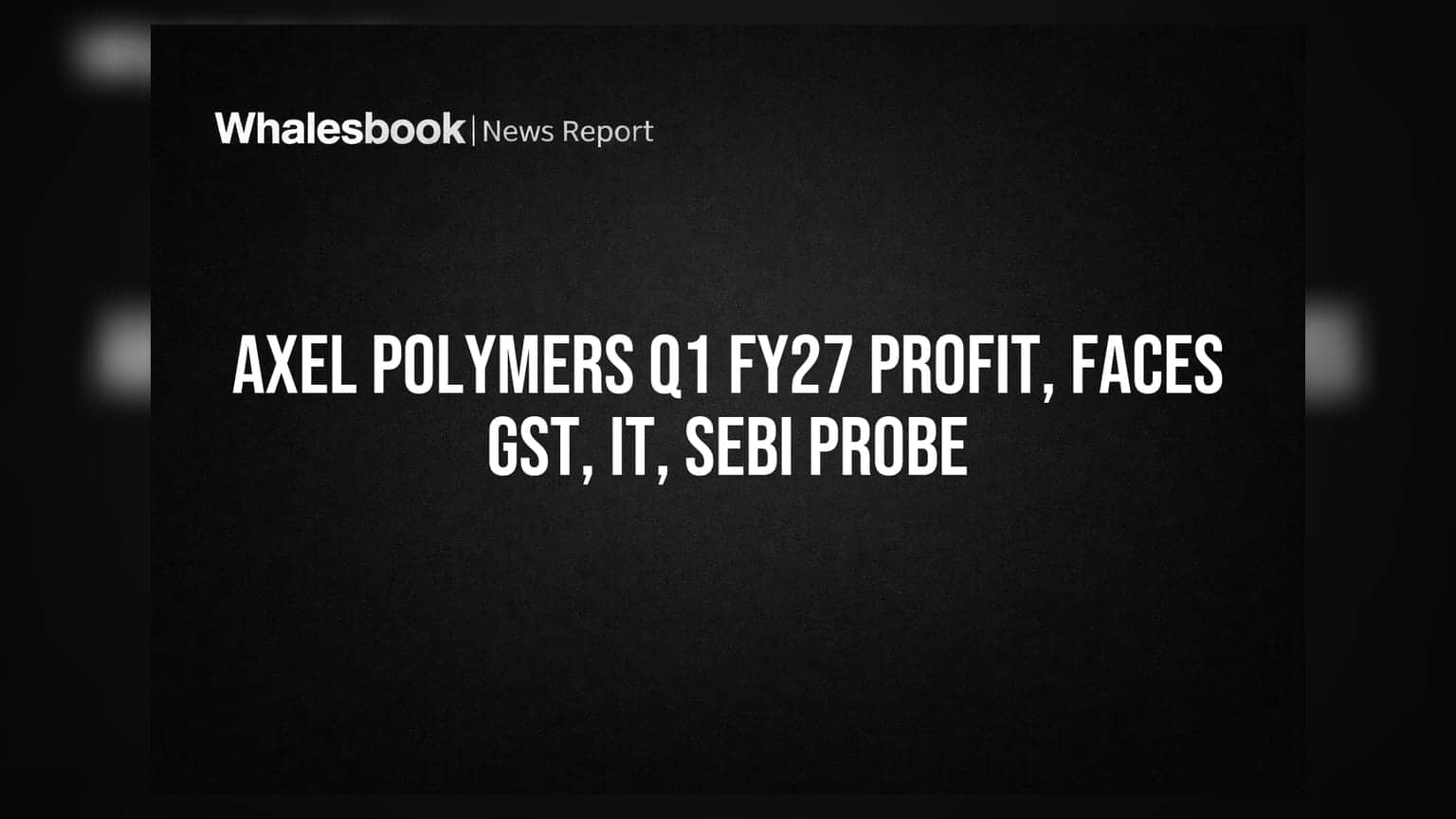 Axel Polymers: નફામાં વાપસી, પણ GST, IT અને SEBIની તપાસનો ચિંતાનો ભાર