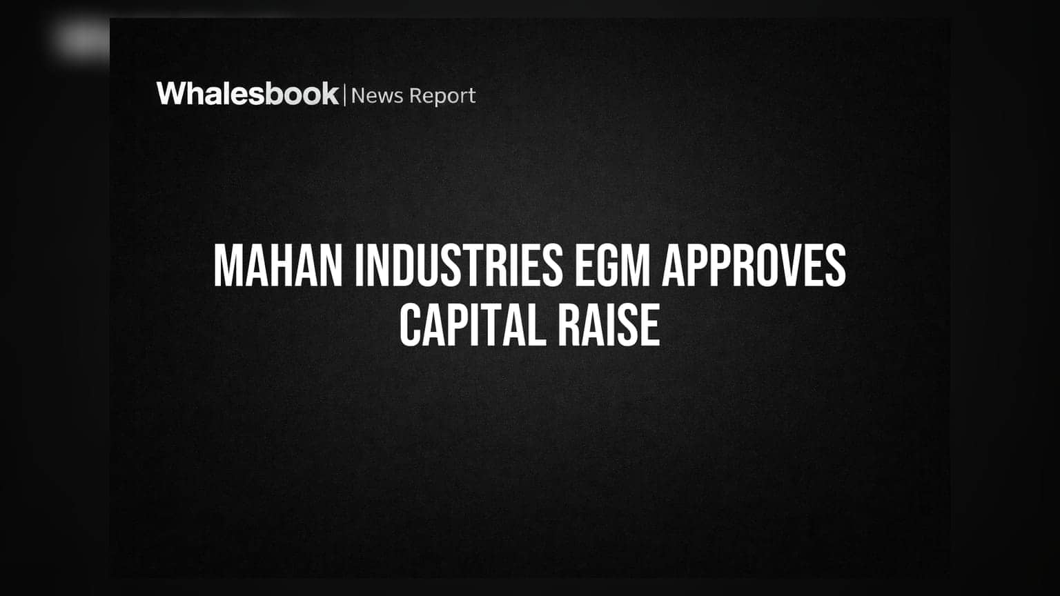 Mahan Industries Ltd Shareholders Approve Rs 29.82 Crore Preferential Issue