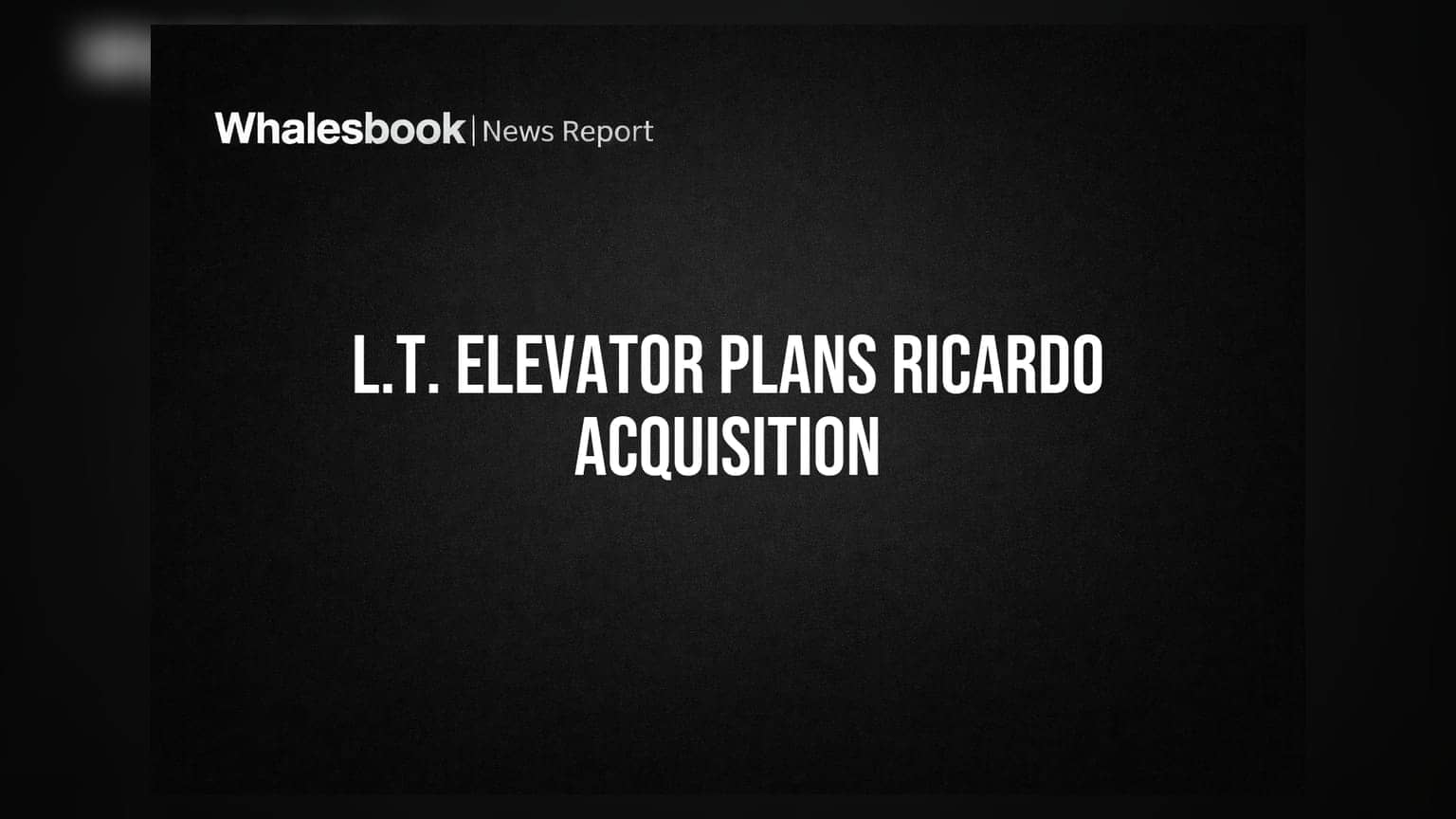 L.T. Elevator to Acquire Ricardo Elevators, Boost B2C Business