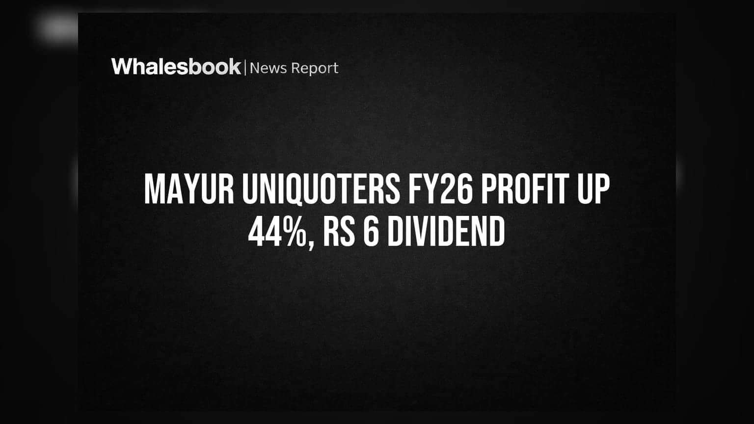 Mayur Uniquoters Share Price: નફામાં **44%** નો જબરદસ્ત ઉછાળો, કંપનીએ જાહેર કર્યો **₹6** નો ડિવિડન્ડ