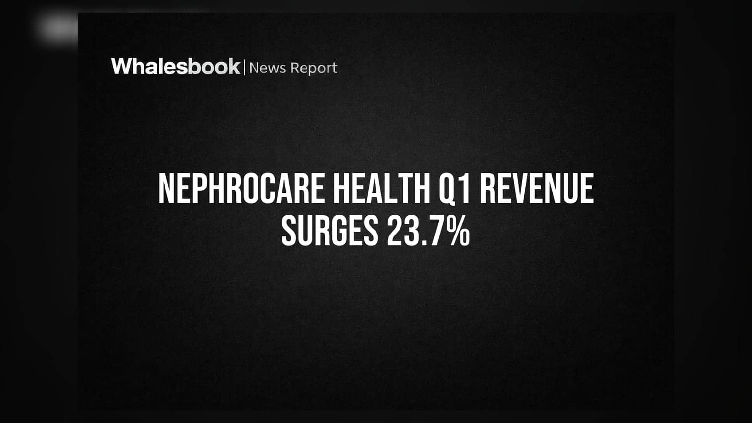 Nephrocare Health Services Revenue Up 23.7% to INR 282 Cr in Q1 FY27