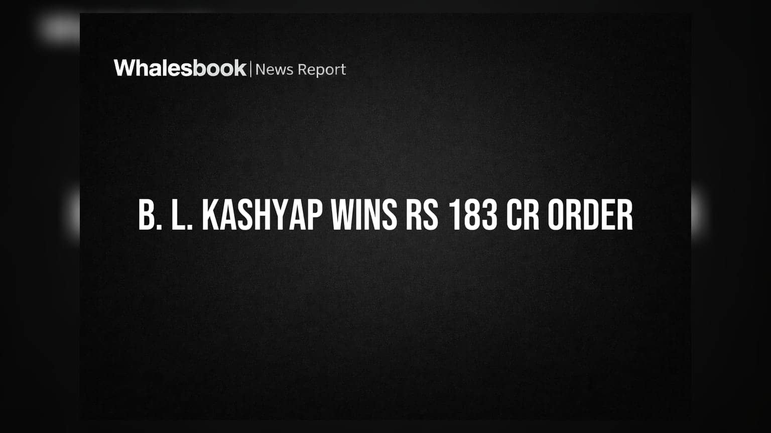 B. L. Kashyap & Sons Secures Rs 183 Crore Residential Project Order