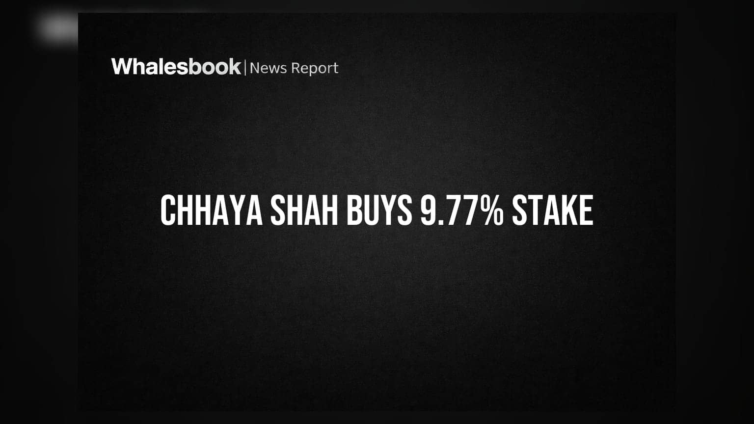 New Markets Avenue 'ਚ Chhaya Shah ਦੀ ਵੱਡੀ ਪਾਰੀ! 9.77% ਹਿੱਸੇਦਾਰੀ ਖਰੀਦੀ