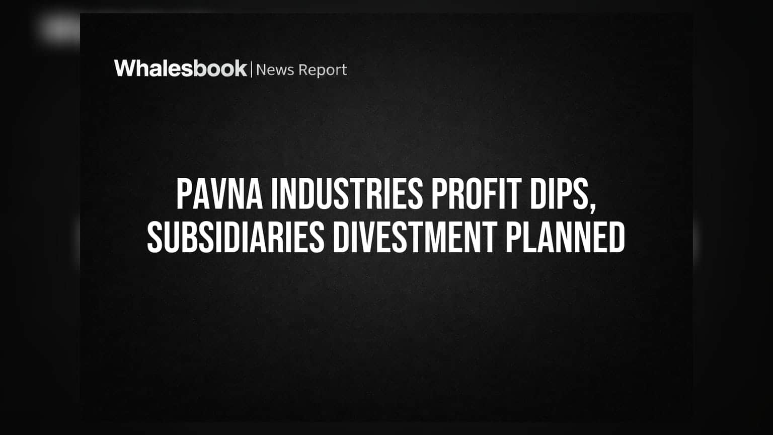 Pavna Industries: FY26માં આવકમાં ઘટાડો, પ્રમોટર્સના **₹30.30 કરોડ** જપ્ત
