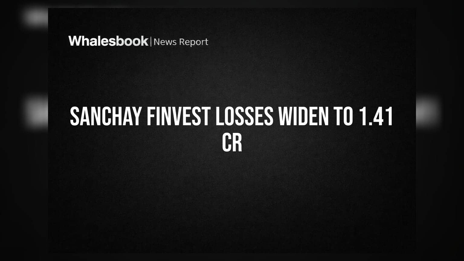 Sanchay Finvest के नतीजों से निवेशकों को झटका, घाटा बढ़कर **₹1.41 करोड़** हुआ
