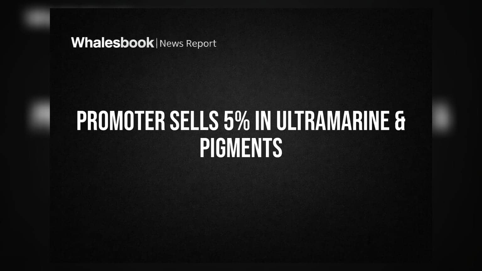 Ultramarine & Pigments: ப்ரோமோட்டர் திடீர் விற்பனை! 5% பங்குகளை விற்ற Thirumalai Chemicals
