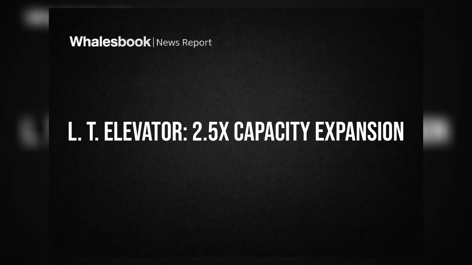 L. T. Elevator Targets 2.5x Capacity Growth by Q4 FY27