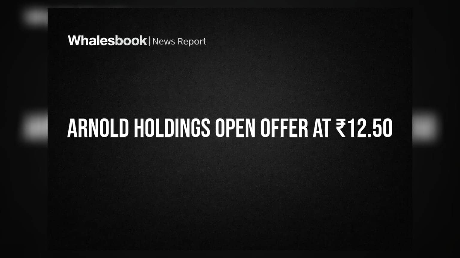 Arnold Holdings Share: કંપનીમાં મોટો ફેરફાર! **39%** હિસ્સા માટે **₹12.50** ના ભાવે ઓપન ઓફર જાહેર