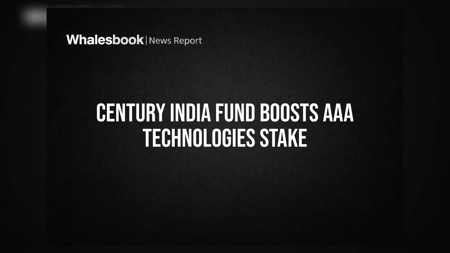 Century India Opportunity Fund Increases Stake in AAA Technologies to 7.82%