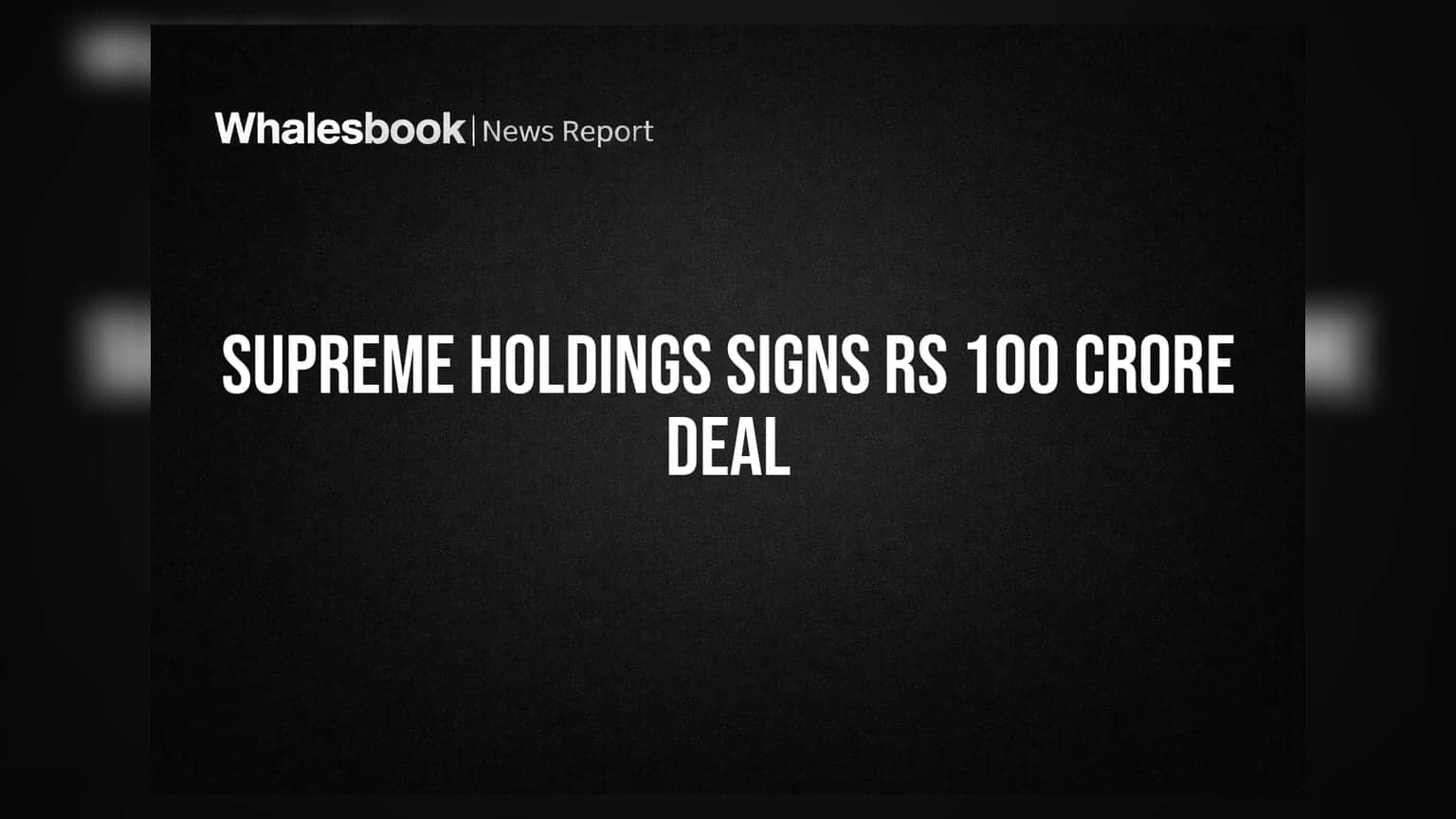 Supreme Holdings Approves Rs 100 Crore Panvel Project Via Related Party Deal