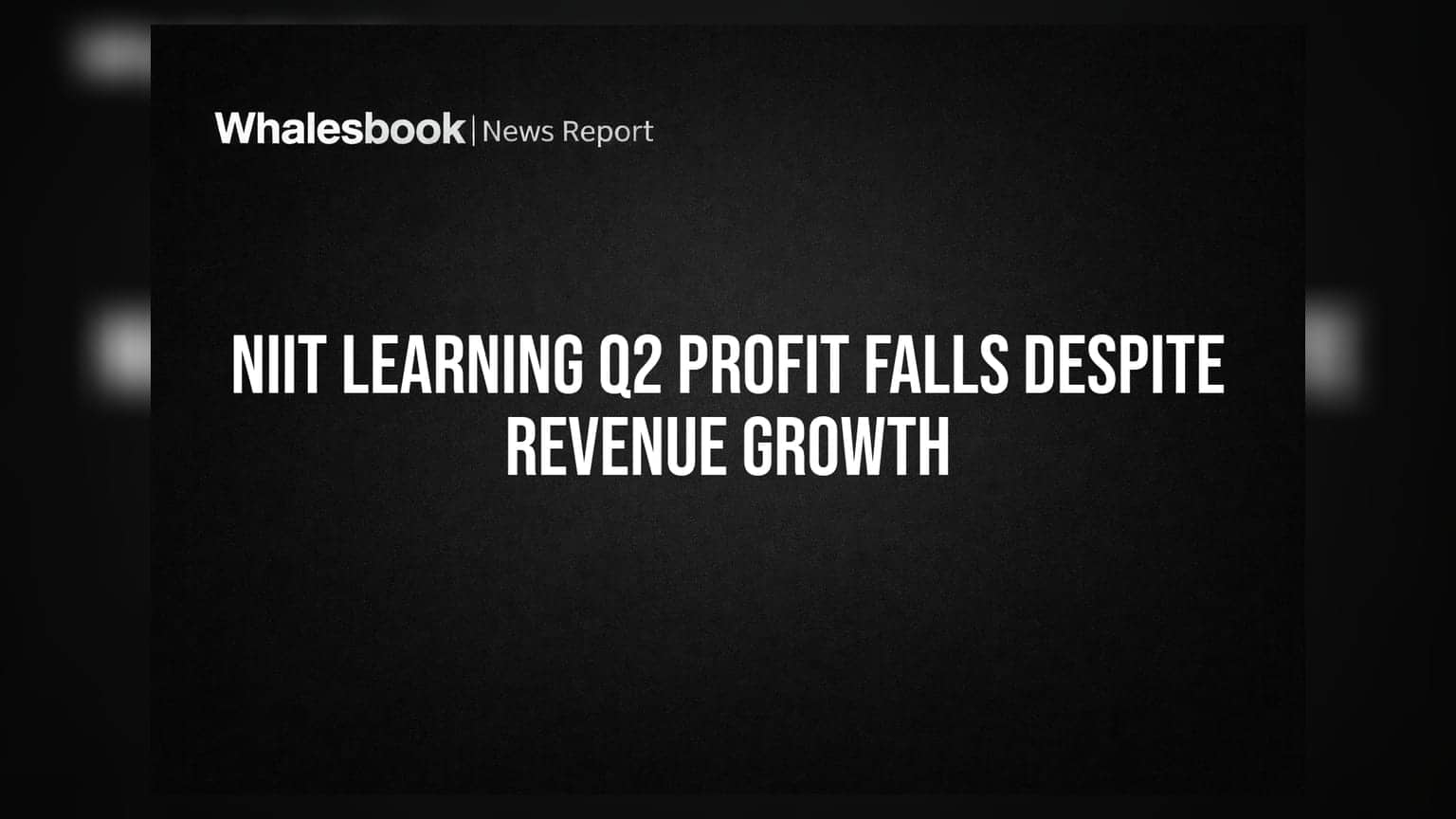 NIIT Learning Systems Q2 Profit Drops 20.5%, Acquires Bluewater Learning