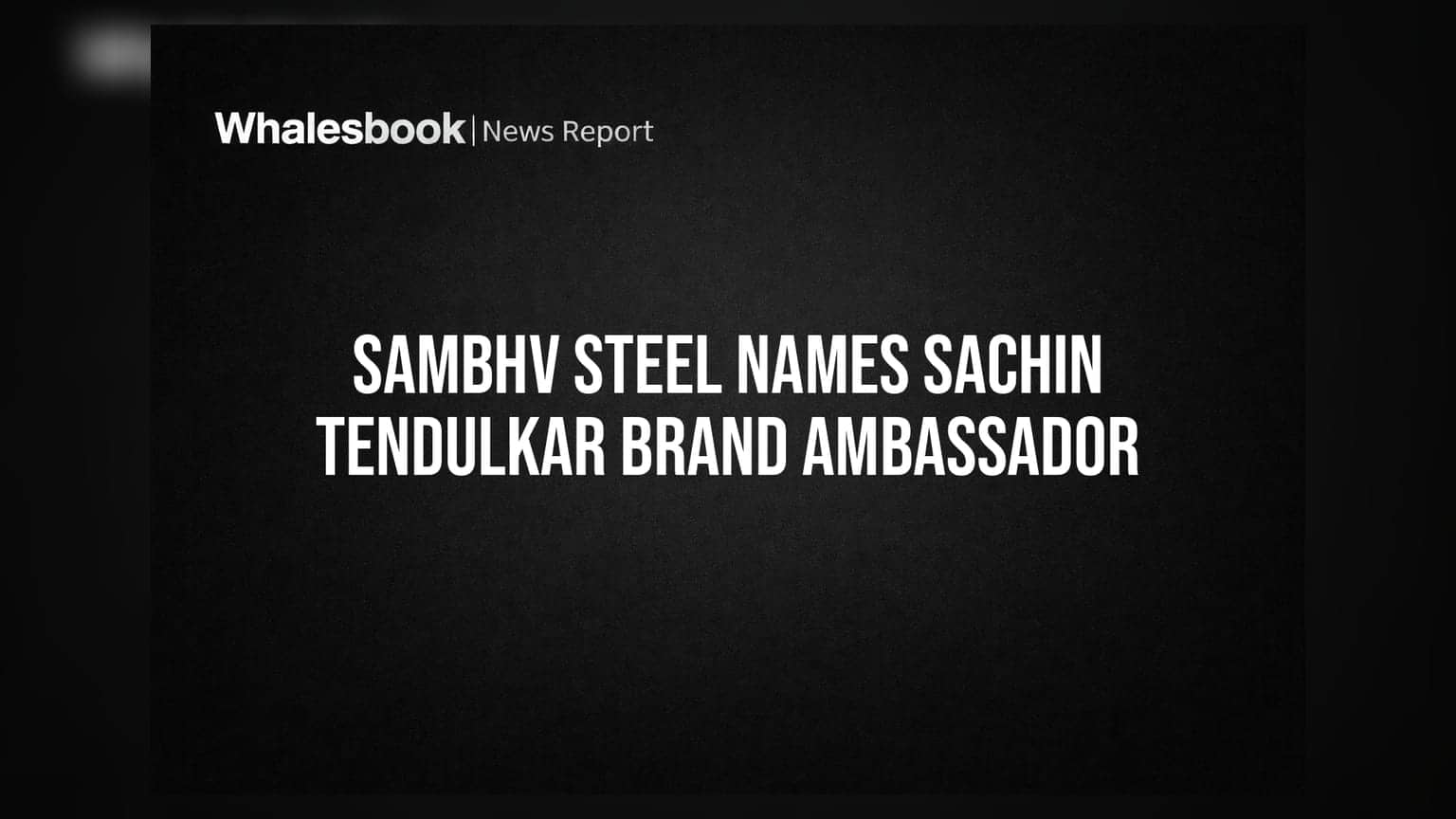 Sambhv Steel Tubes: பிராண்ட் அம்பாஸிடராக சச்சின் டெண்டுல்கர்; 5 ஆண்டு ஒப்பந்தம்