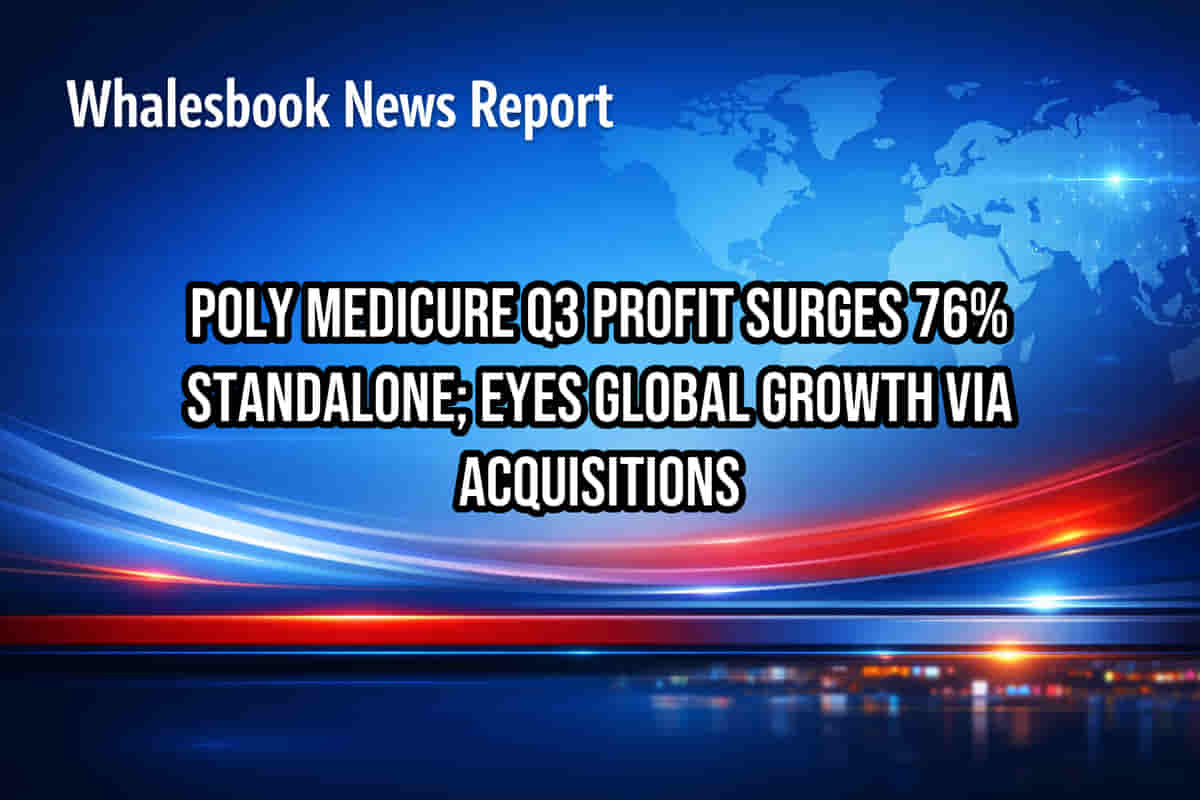 Poly Medicure Q3 Profit Surges 76% Standalone; Eyes Global Growth via Acquisitions
