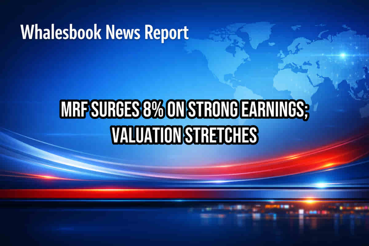 MRF Surges 8% on Strong Earnings; Valuation Stretches