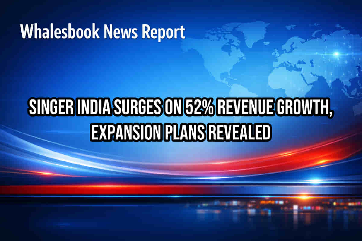 Singer India Share Price: રોકાણકારોને ખુશખબર! આવકમાં 52.5% નો જંગી ઉછાળો, નફો 257% વધ્યો