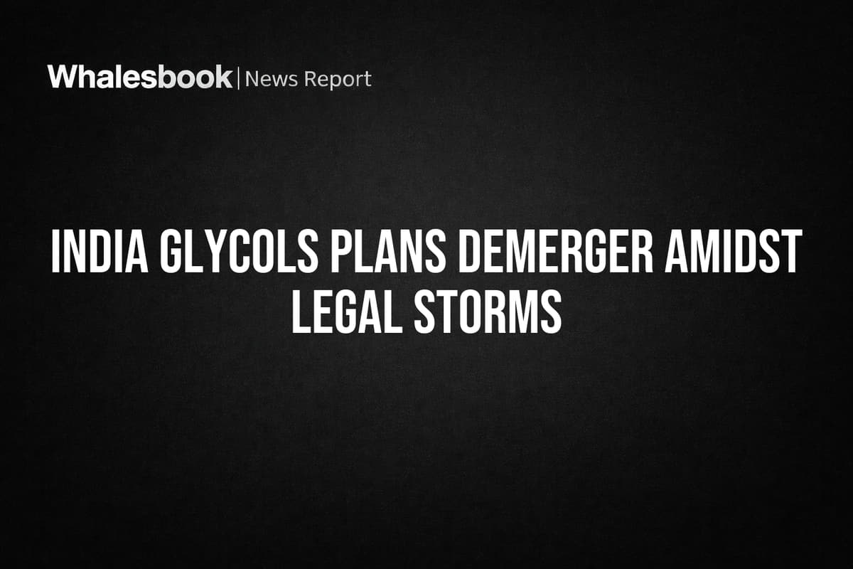 India Glycols Plans Demerger Amidst Legal Storms