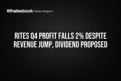 RITES Q4 Profit Falls 2% Despite Revenue Jump, Dividend Proposed