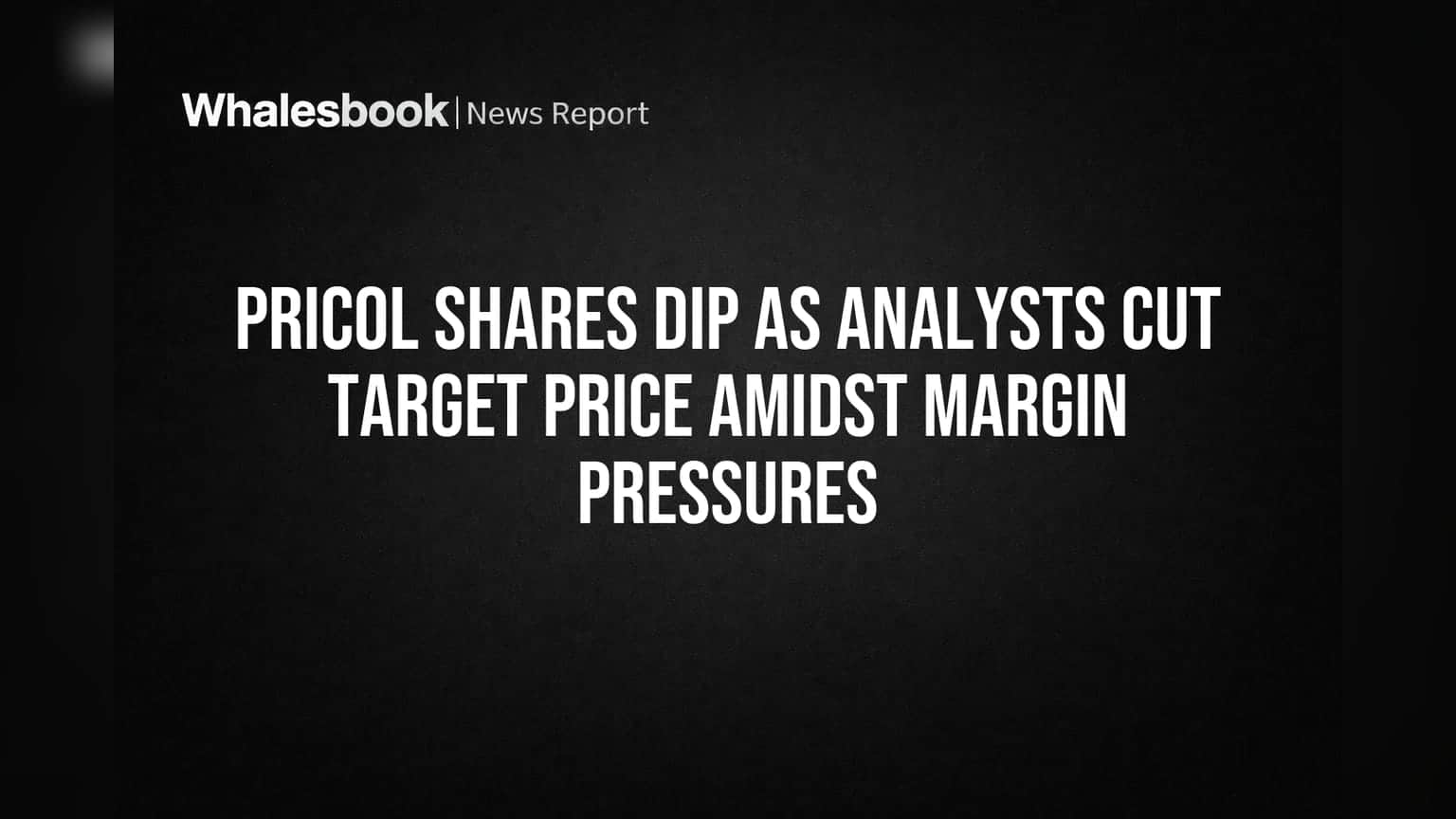 Pricol Shares Dip as Analysts Cut Target Price Amidst Margin Pressures