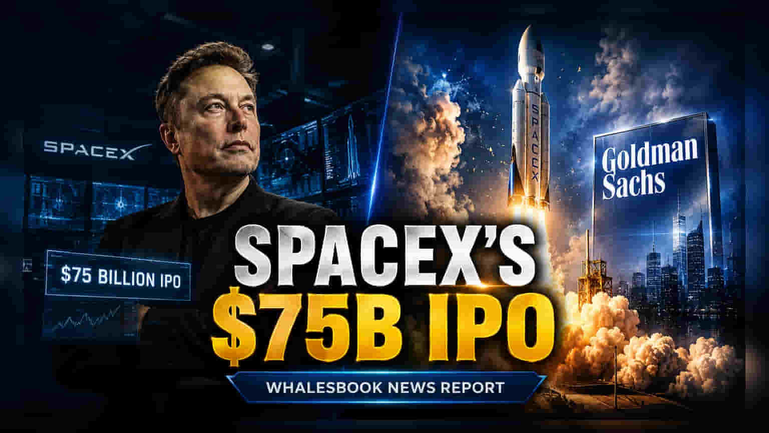 SpaceX IPO Set for Record $75 Billion Raise with Goldman Sachs Leading