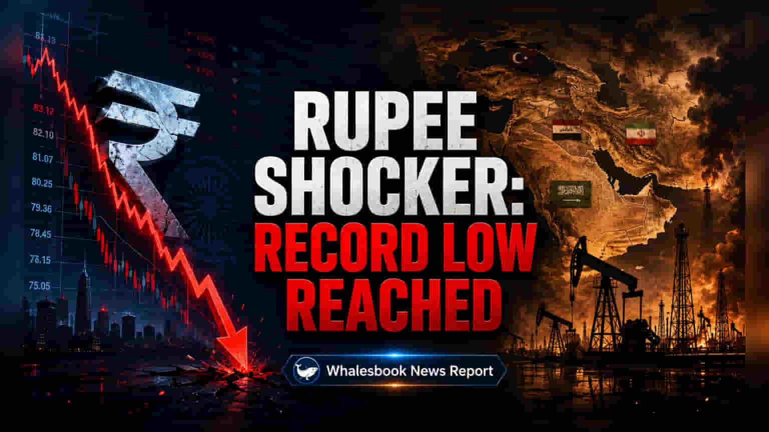 Indian Rupee Hits Record Low Amid Geopolitical Fears and Rising Oil Prices
