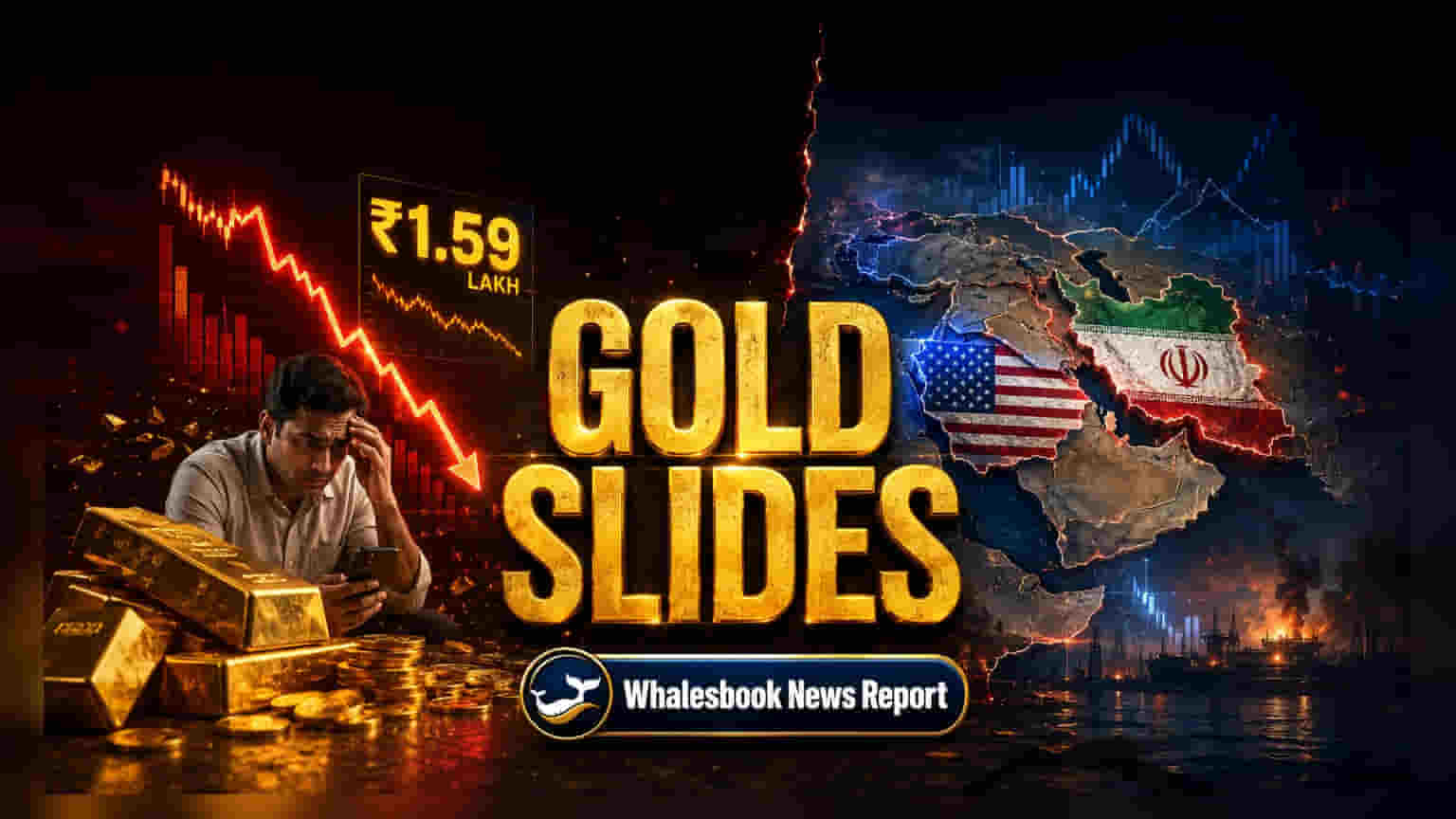 Gold & Silver Price: पश्चिम आशियातील तणावामुळे सोन्या-चांदीच्या दरात मोठी घसरण