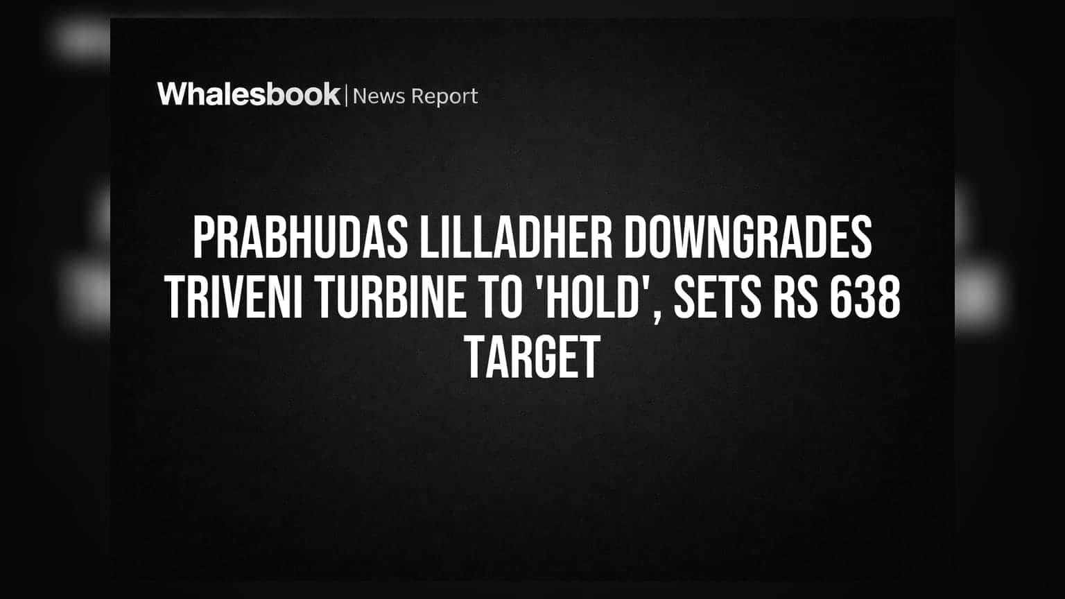 Triveni Turbine Stock: Prabhudas Lilladher નો 'Hold' રેટિંગ, ટાર્ગેટ પ્રાઇસ ₹638