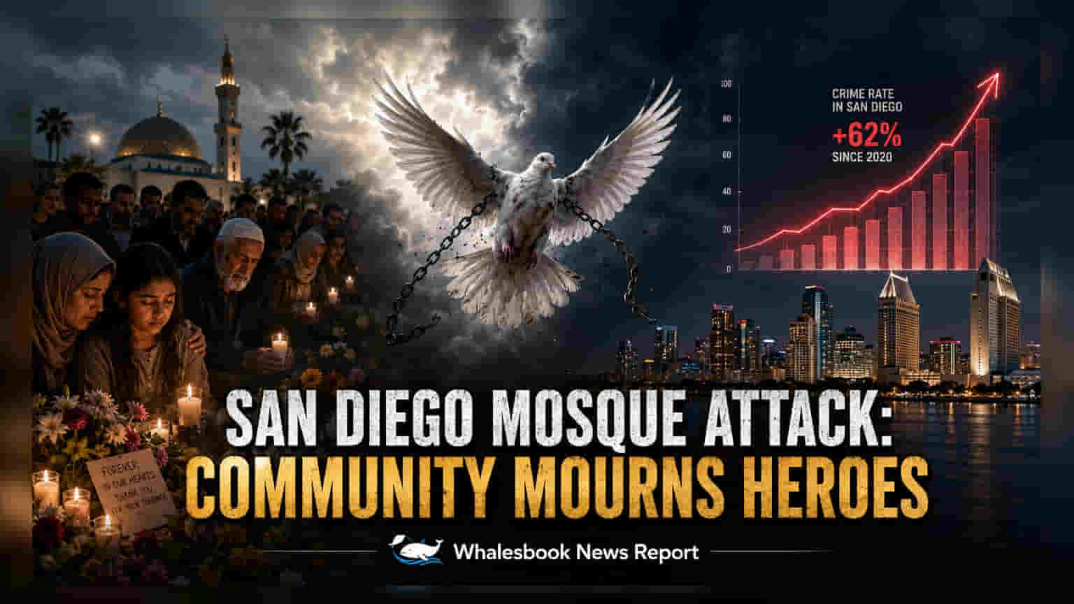 San Diego Mosque Shooting: दोन निष्पाप नागरिकांचा बळी, सुरक्षा रक्षकाने वाचवले अनेकांचे प्राण