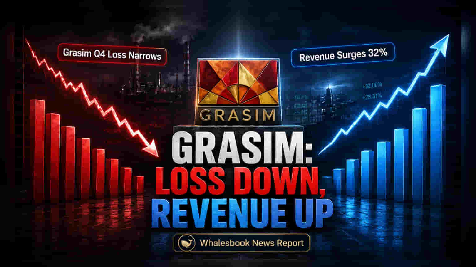 Grasim Q4: Revenue Surges 32% Amid Narrowed Net Loss and Green Energy Push