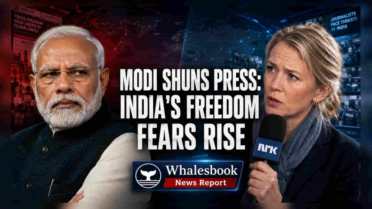 पंतप्रधान मोदींचा पत्रकार परिषदेतून काढता पाय, जागतिक स्तरावर प्रेस फ्रीडम चर्चेला उधाण