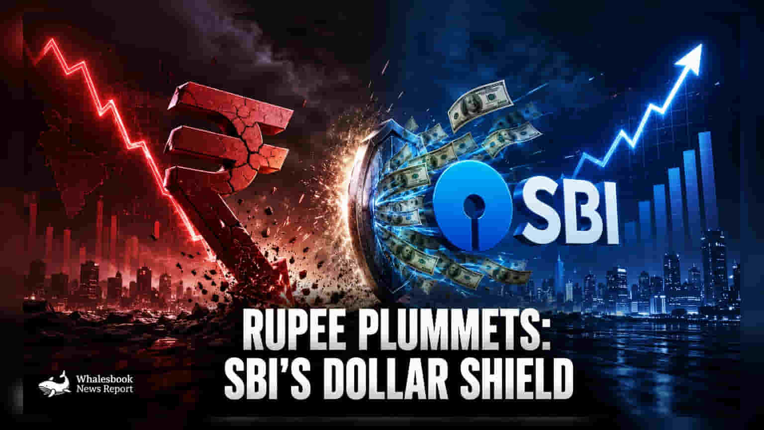 India's Rupee Hits Record Low, SBI Channels Dollars for RBI