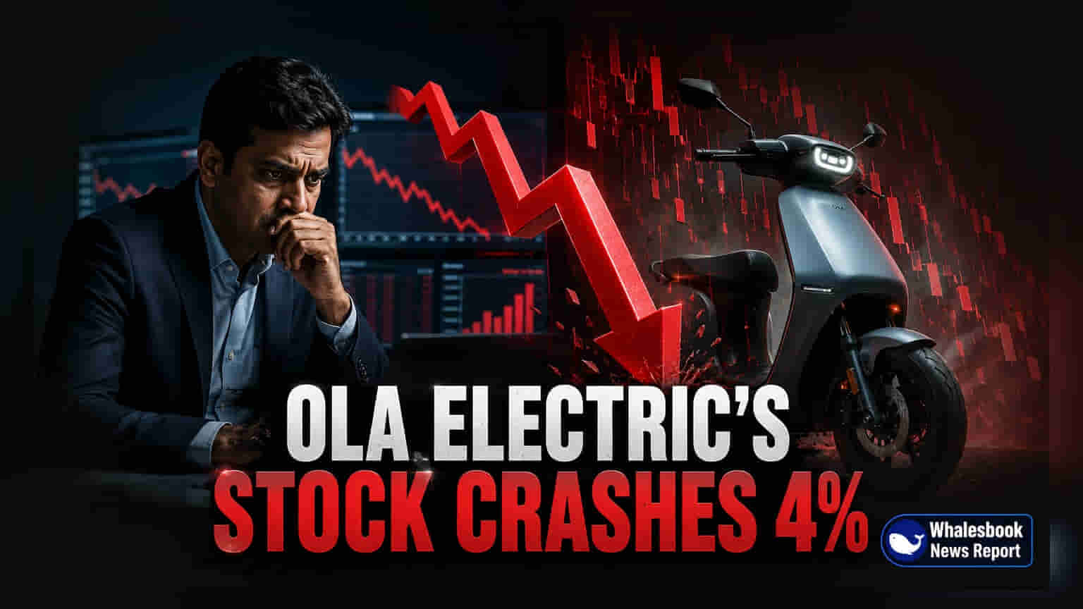 Ola Electric Stock Drops as Revenue Falls 56% Amid Fierce Competition