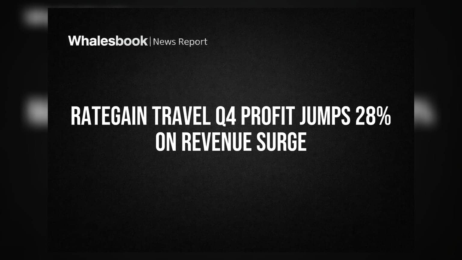 RateGain Travel Profit Soars 28% on Record Revenue Surge