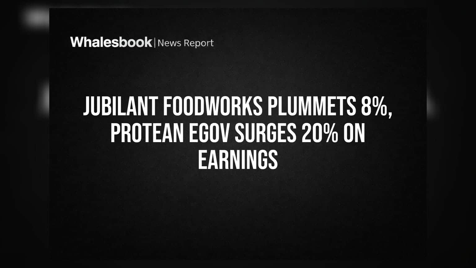 Jubilant FoodWorks चे शेअर्स 8% कोसळले, Protean eGov Technologies मध्ये 20% ची झेप!