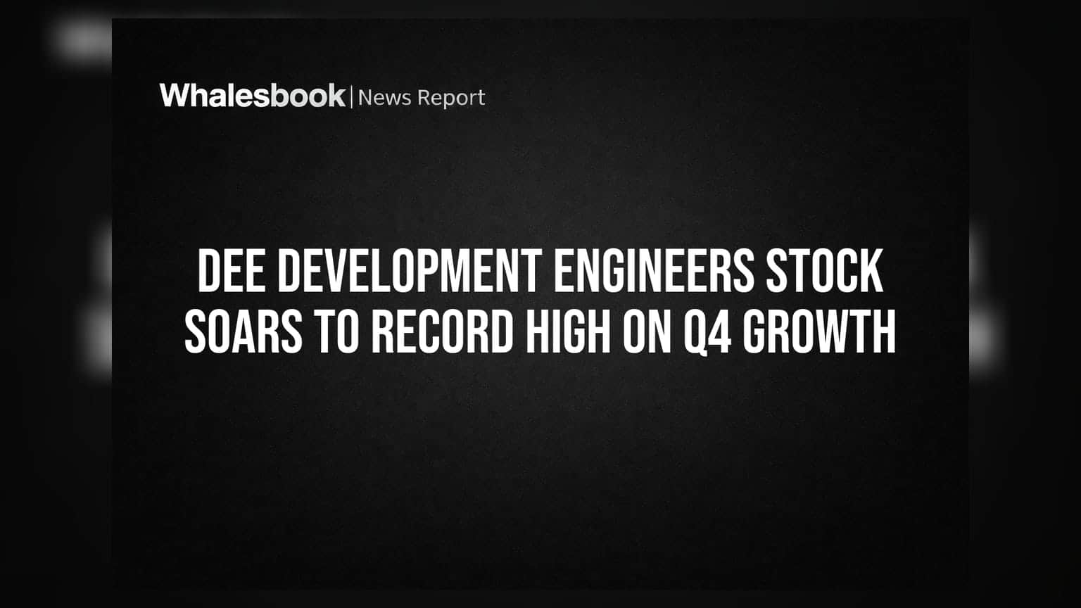 DEE Development Engineers Stock: રોકેટ બન્યો શેર! Q4 ગ્રોથ સાથે રેકોર્ડ હાઈ પર.
