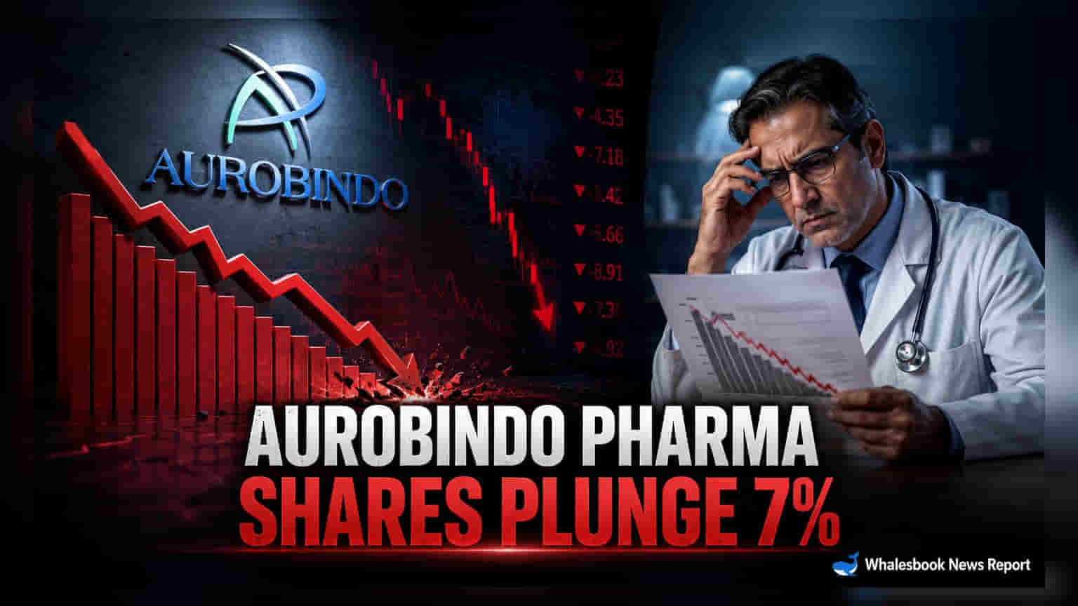 Aurobindo Pharma शेअरमध्ये 7% घसरण! प्रॉफिट वाढूनही मार्जिन चिंतेचा विषय