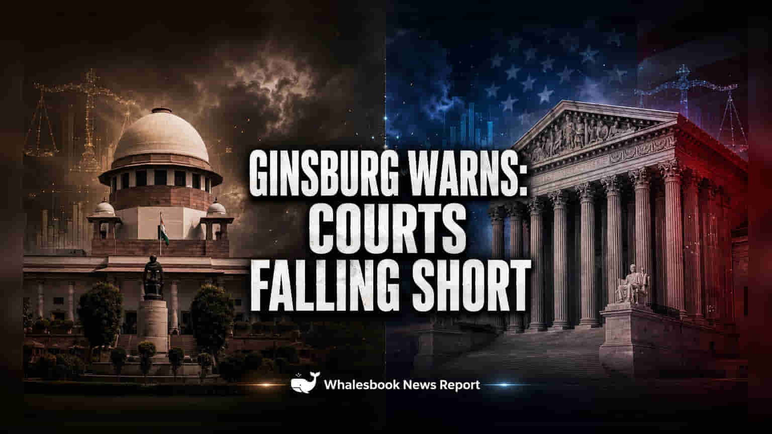 Ginsburg: ભારત અને યુએસ કોર્ટ્સે લોકશાહી ધોવાણ સામે મજબૂત સંરક્ષણની જરૂર