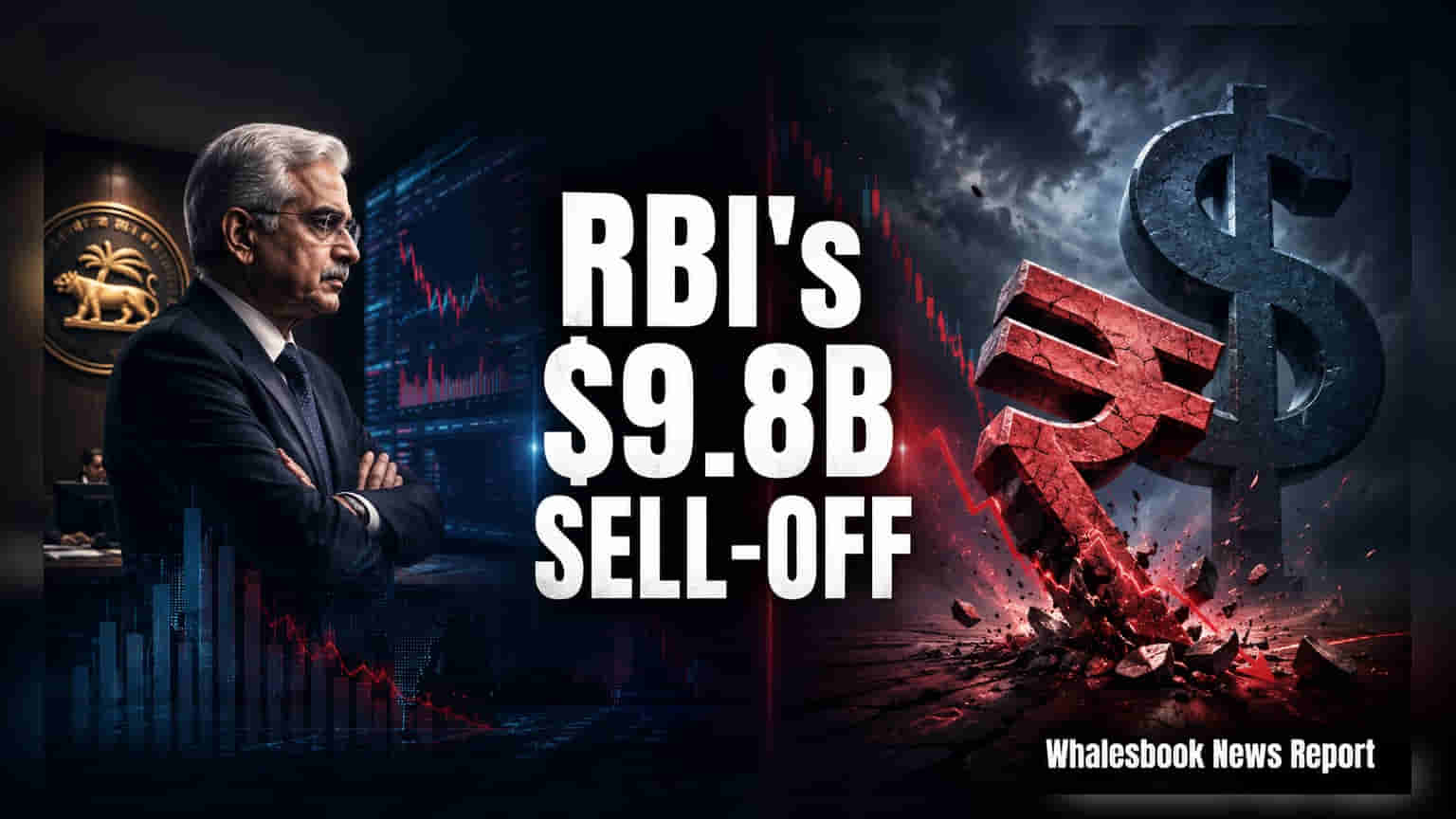 India's Rupee Plunges 4% in March; RBI Sells $9.8B Reserves
