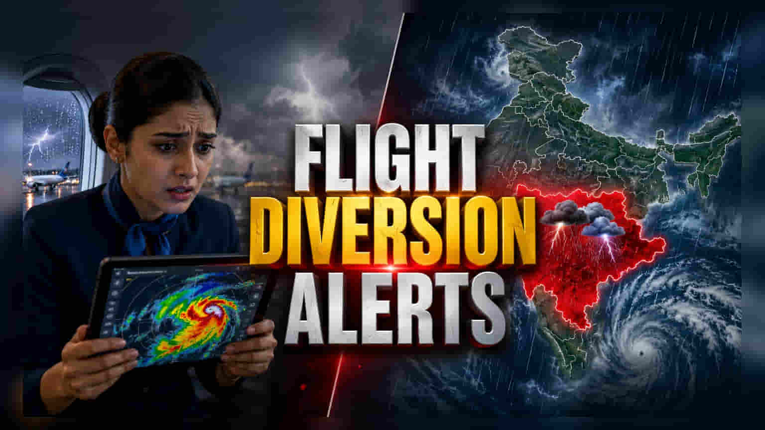 IndiGo Flight Diverted to Navi Mumbai Amid Severe Weather; Mumbai Travel Delays Likely