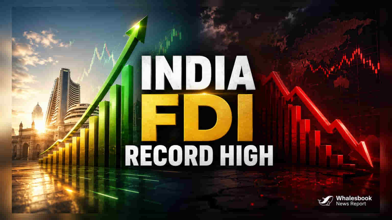 भारतात FDI चा रेकॉर्ड; पण नफा वसुलीमुळे निव्वळ गुंतवणूक घटली