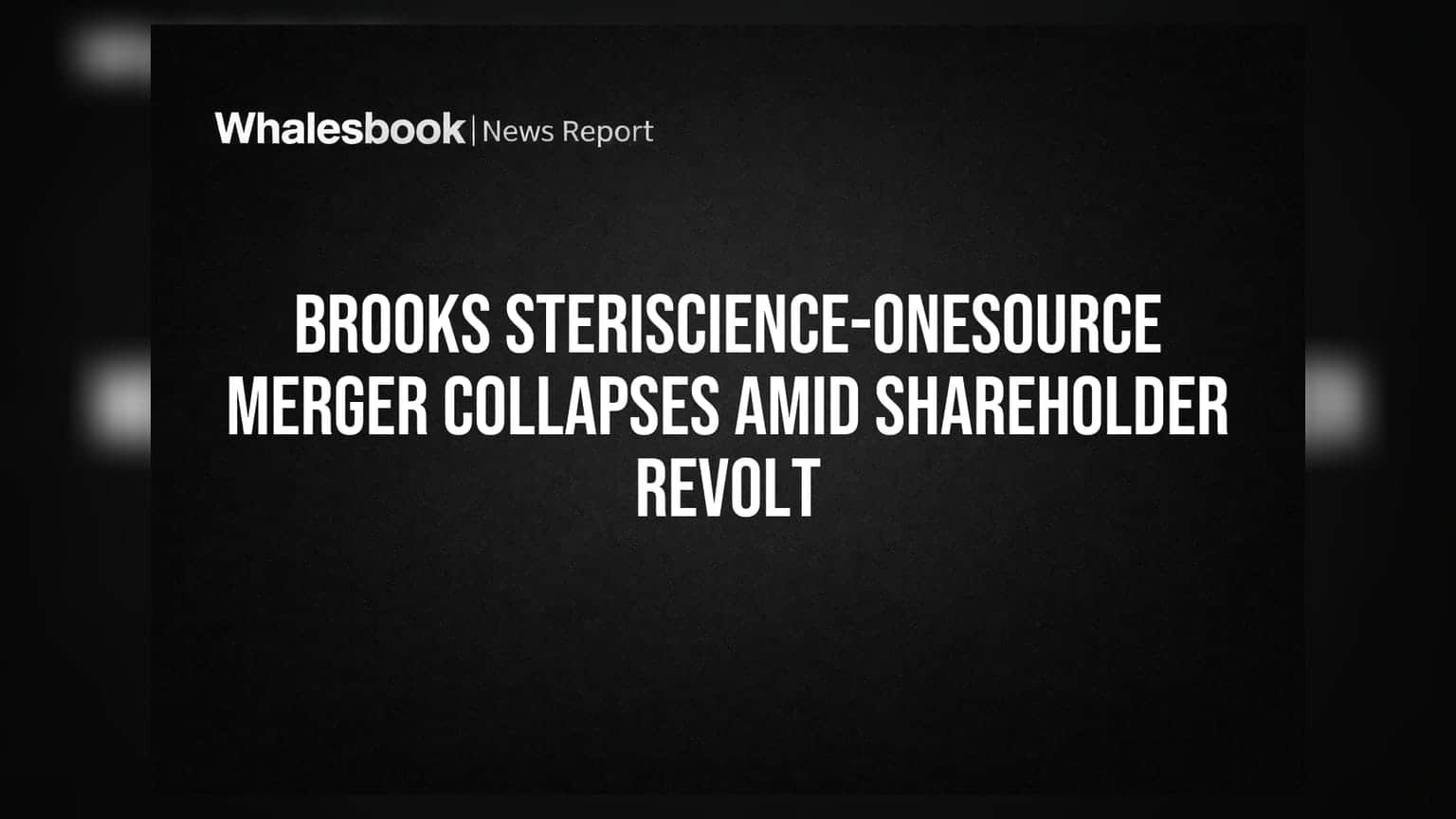 Brooks Laboratories का OneSource के साथ मर्जर रद्द! शेयरहोल्डर्स के विरोध के बाद कंपनी ने लिया फैसला