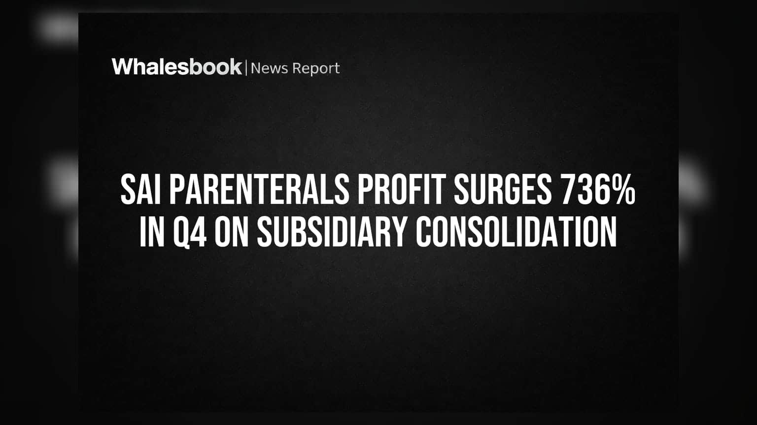 Sai Parenterals के मुनाफे में 736% की भारी उछाल, लेकिन कंपनी के सामने इंटीग्रेशन की बड़ी चुनौतियाँ