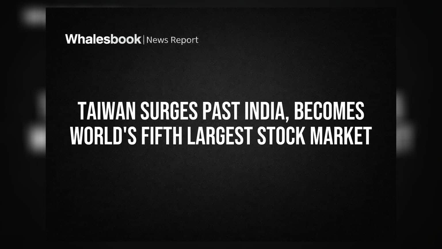 Taiwan Surpasses India in Market Cap Fueled by AI Chip Demand