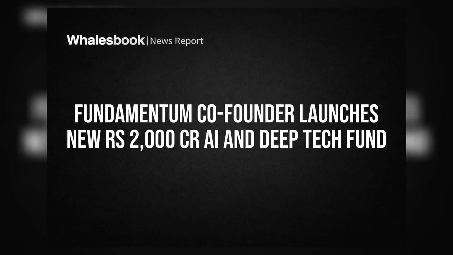 आशिष कुमार यांचा नवा डाव! डीपटेक आणि AI स्टार्टअप्ससाठी ₹2,000 कोटींचा 'F2A' फंड लाँच