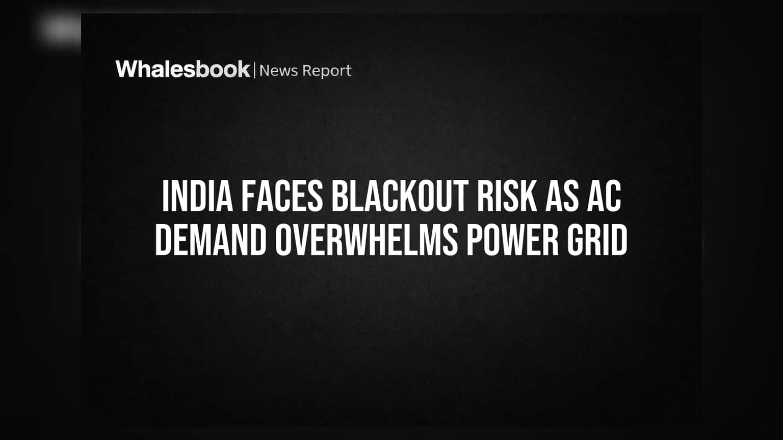 India's AC Boom: Grid Strain Threatens Blackouts by 2028
