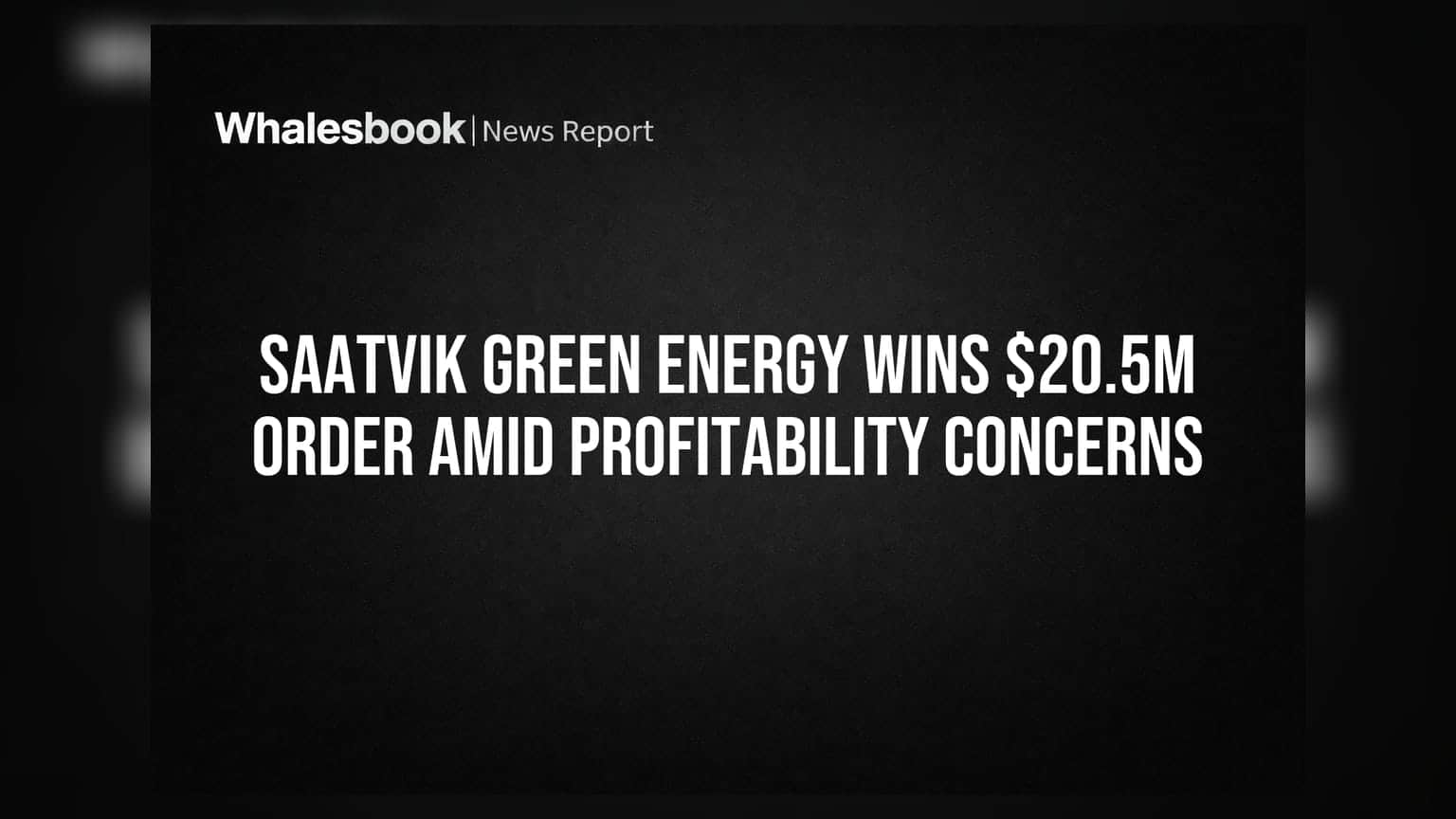 Saatvik Green Energy: ₹171 கோடி ஆர்டர் கிடைத்தாலும் லாபம் சரிவு! என்ன நடக்கிறது?