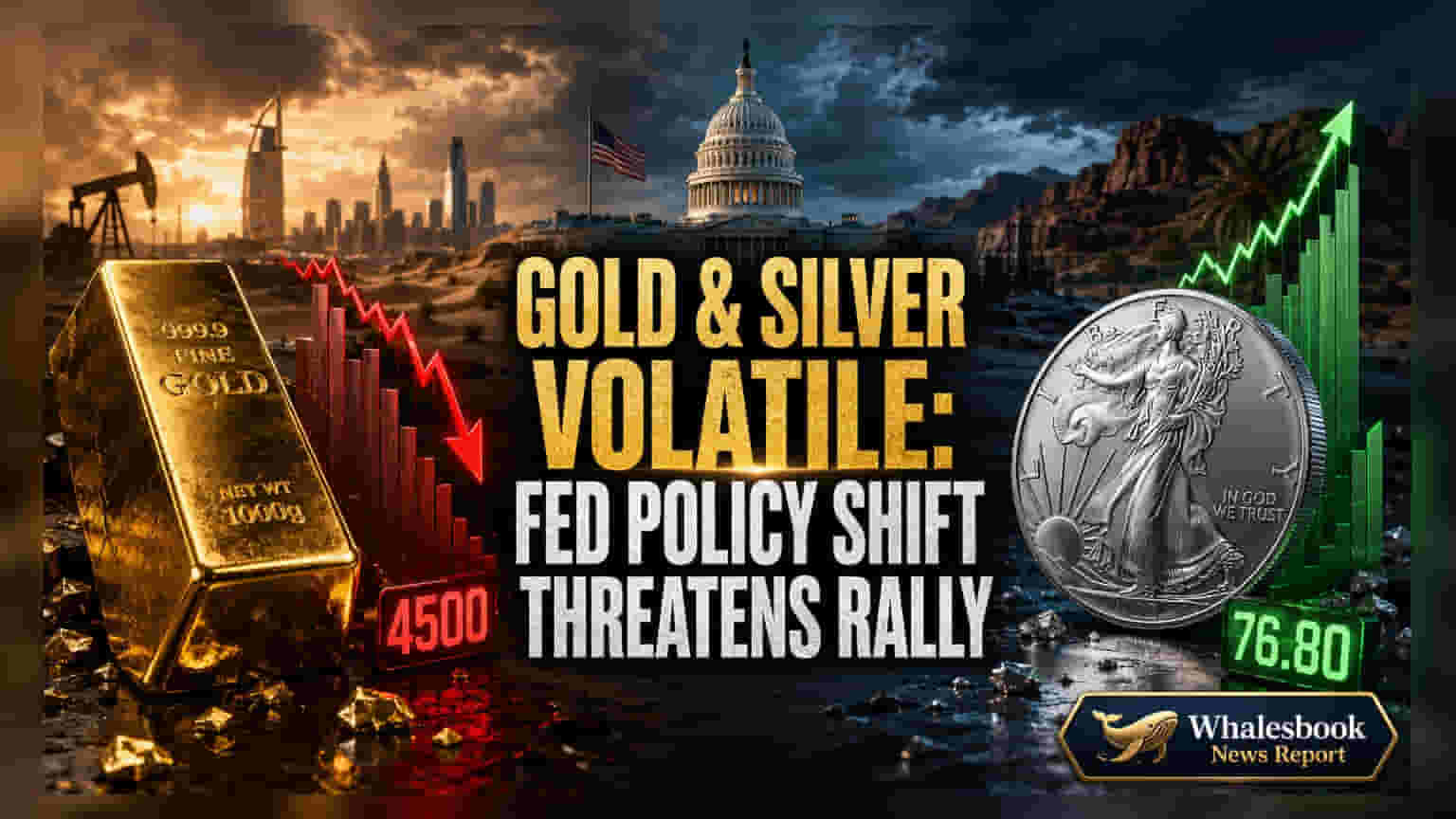 Gold & Silver Price: महागाईमुळे व्याजदर कपातीची शक्यता मंदावली, सोने-चांदीची गती थांबली