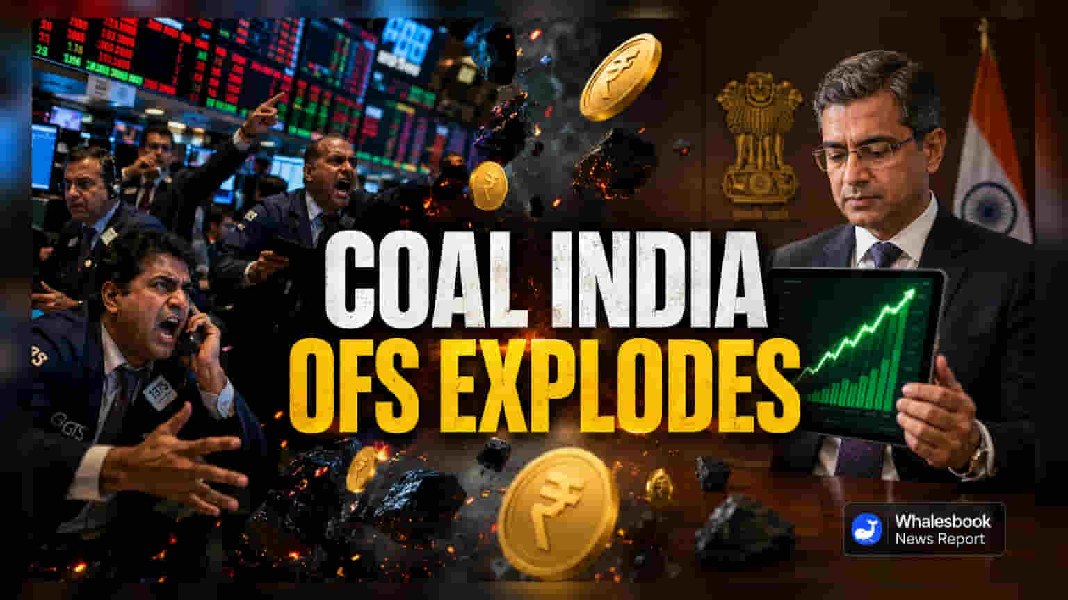 Coal India Share Price: સરકારી ઓફર ફોર સેલ (OFS) 8 ગણું ભરાયું, પણ શેર પર દબાણ